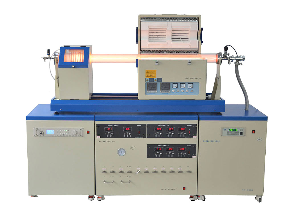 1200度滑竿式双温区pecvd系统